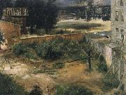 Rear Counryard and House, Adolph von Menzel